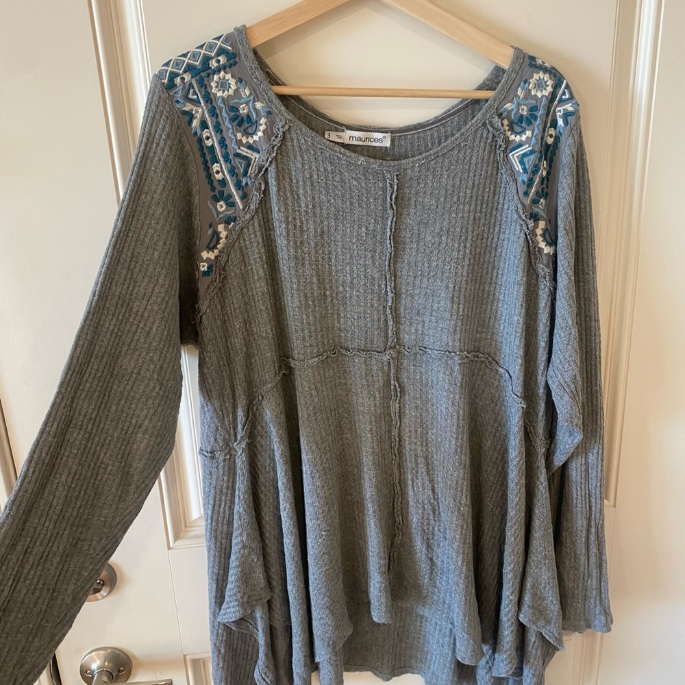 Grey Tunic Top